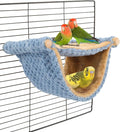 BWOGUE Winter Warm Bird Nest Bed Hanging Hammock Snuggle Hut Parrot House Tent Toy Bird Cage Perch for Parakeet Budgies Cockatiels Lovebird Cockatoo Finch Hamster Chinchilla Guinea Pig