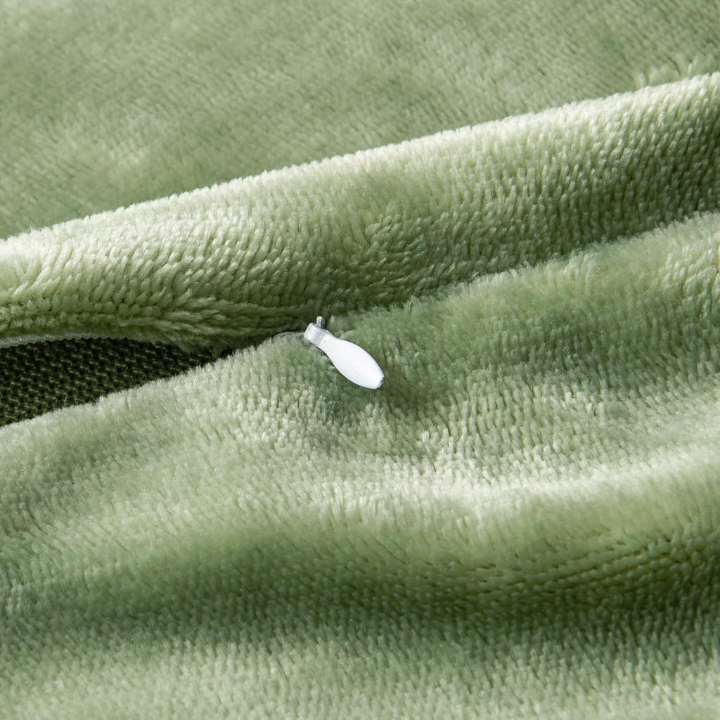 BEDELITE Body Pillow Cover with Zipper Closure, Super Soft and Cozy Fuzzy Fleece Body Pillow Case Cover 20 x 54 Inches, Sage Green