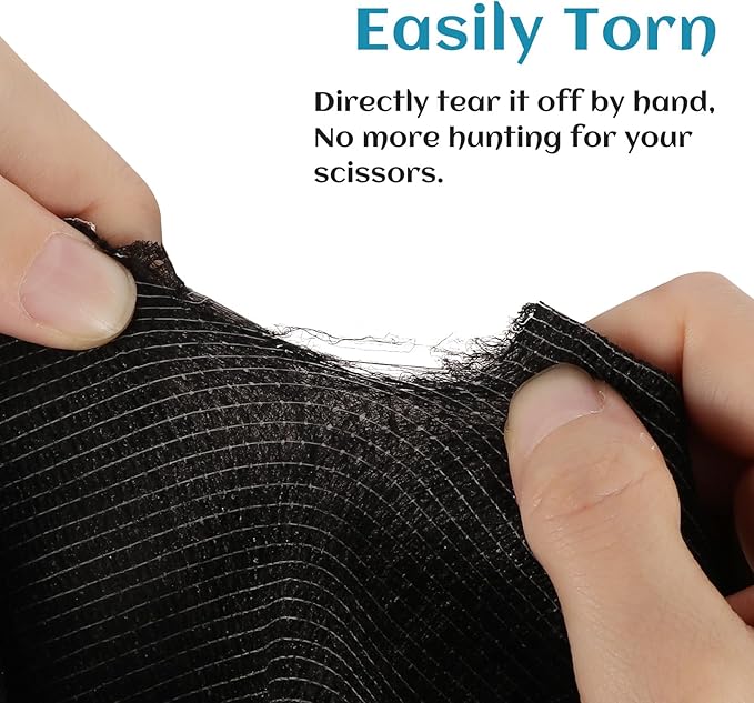 6 Rolls Elastic Self Adhesive Bandage Wrap 4 Inch, Breathable Non Woven Cohesive Bandage, Vet Wrap for Dogs, Ankle Sprains Swelling Medical First Aid Tape, Sports Athletic Tape Black