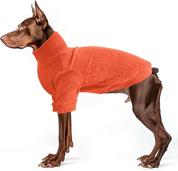 Dog Turtleneck Knitted Shirt Stretchy Pullover Sweater Winter Warm Puppy Clothes for Small Medium Dogs