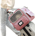 Cat Carriers Soft Pink Small Dogs Carrier Airline Approved,Expandable Pet Bags Softsides Small Dogs Puppy Kitties Rabbit Bunny Carriers Bag Small Animals Travel Outdoor Carry Kennel