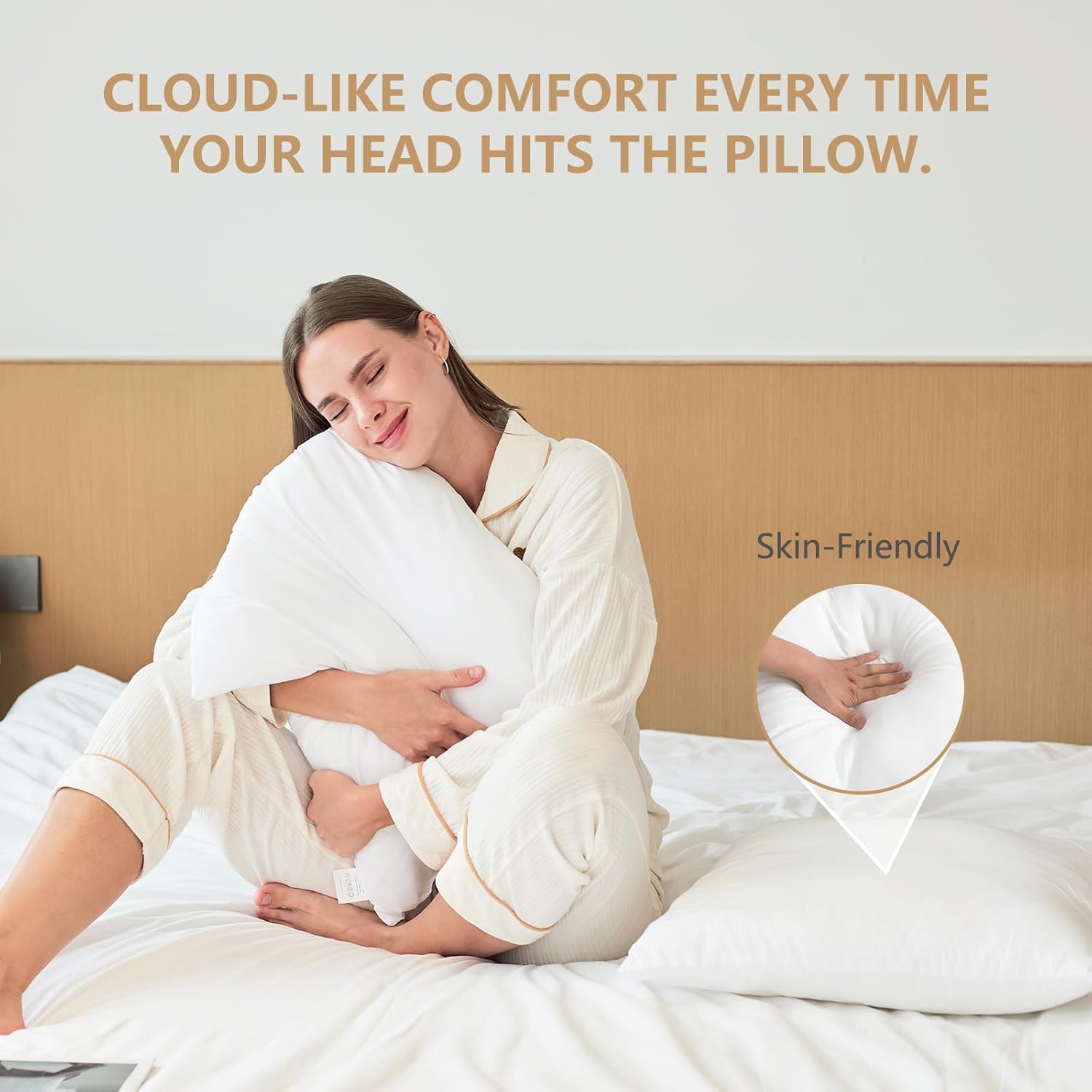 Luxury Throw Pillow Inserts, Pack of 8, 18 x 18 inches Hypoallergenic Ultra Soft White Polyester Microfiber Durable Couch Cushion Fillers