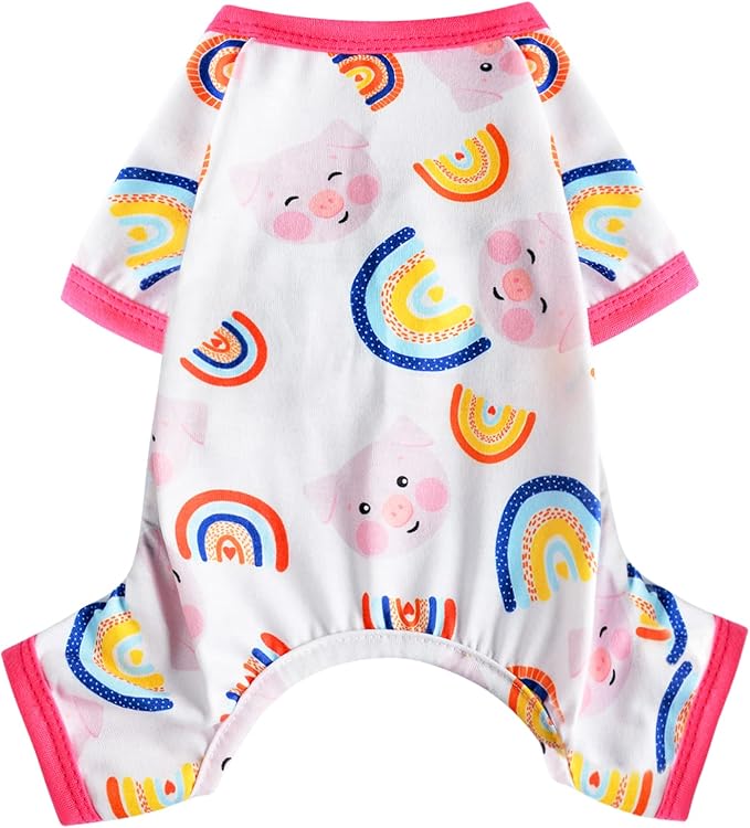 Dog Clothes for Small Dogs Boy Girl, Dog Pajamas Tiny Chihuahua Yorkie Spring Summer Shirt, Cute Puppy Outfit Pjs Jumpsuit Cat Onesie Apparel Pet Clothes