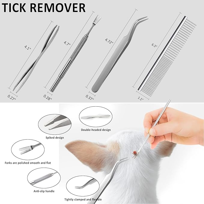 136pcs Dog First Aid Kit - Pet First Aid Kit for Dogs and Cats Pet First Aid Supplies for Car Traveling Home