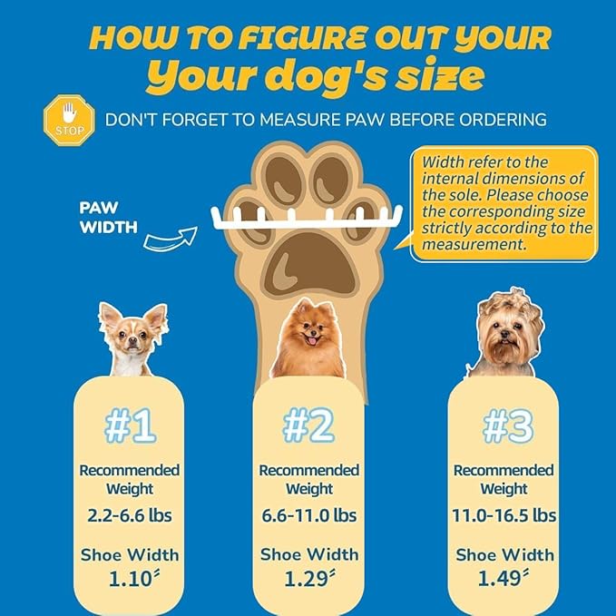 Dog Shoes for Small Dogs, Breathable Dog Boots Paw Protector for Hot Pavement Winter Snow, Dog Booties with Rugged Anti-Slip Sole for Hardwood Floors Outdoor Walking Yellow Size 3