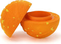Dog Ball Dog Paw Pattern Replacement Shell (Orange)