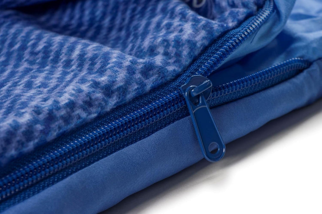 Jay Franco Kids Slumber Bag and Pillow - 54 x 27 Inch Comfy Indoor Sleeping Bag for School and Sleepovers, 2 Piece Set, Blue - Spidey & His Amazing Friends