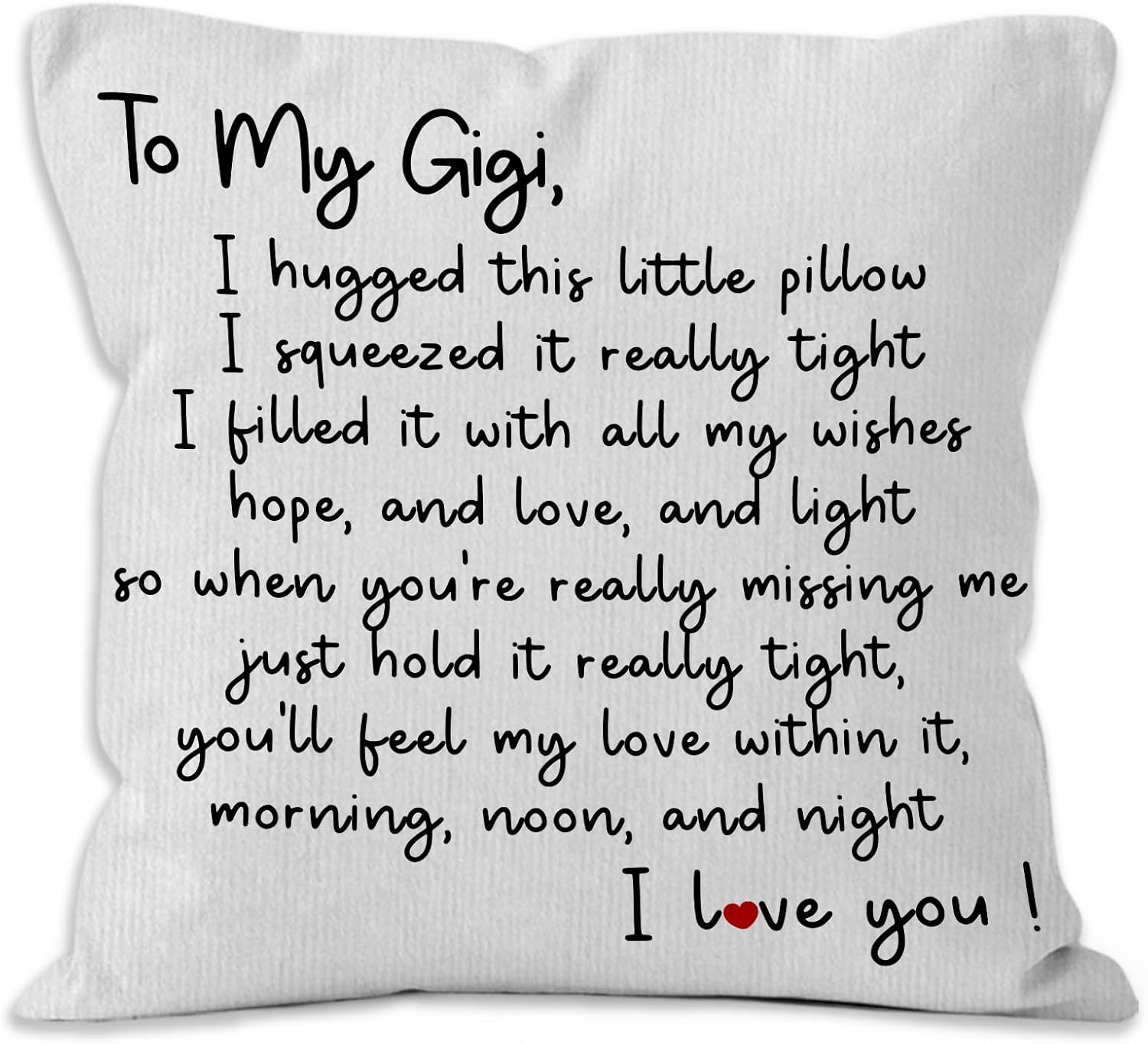 Gigi Gifts Throw Pillow Covers 18x18, Gigi Gifts for Grandma,Grandma Gram Pillow Covers for Home Bedroom Couch, Gift for Grandma Gram