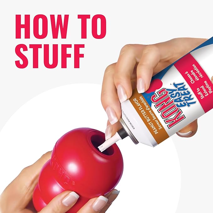 KONG Classic Stuffable Dog Toy - Fetch & Chew Toy for Dogs - Treat-Filling Capabilities & Erratic Bounce for Extended Play Time - Durable Natural Rubber Material - for Large Dogs (Pack of 2)