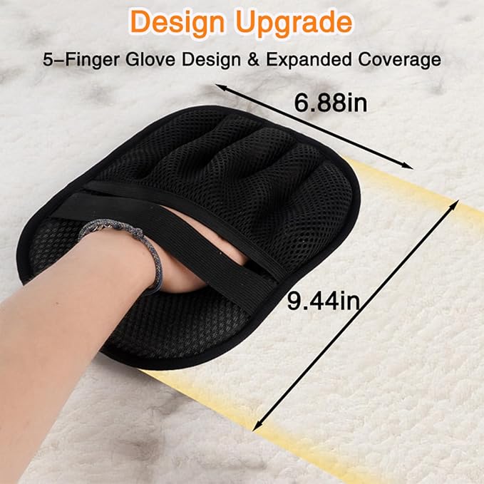 3Pcs Pet Hair Removal Glove,Pet Hair Cleaning Gloves,Dogs Hair Gloves for Bed or Couch