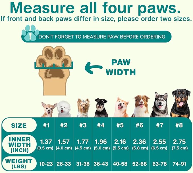 Dog Shoes for Large Dogs, Medium Dog Boots & Paw Protectors for Winter Snow, Waterproof Dog Booties for Hot Pavement, Hardwood Floors, for Rainy Black Size 6