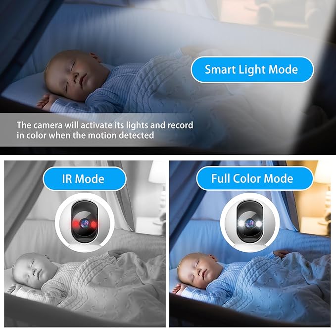 3MP Indoor Pan/Tilt Security Camera, 5G WiFi 360° Rotating Home Cameras for Baby Monitor/Pet Camera, Auto-Focus&Zoom,Motion Detection,2-Way Audio,Siren,Color Night Vision,Cloud&SD Card