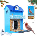 Smart Bird Feeder with Camera.Auto Capture Birds Videos & Bird Motion Detection,Wireless App Notification,Birdhouse Camera,Lifetime 32G Free Space.Idea Gift