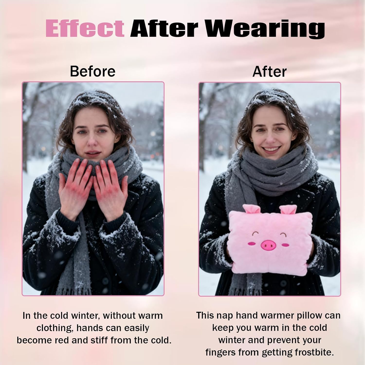 Kids Cartoon Hand Pillow Hand Warmer,Multifunction Home Animal Doll Plush Muffs Cartoon,Soft Cotton,for Napping,Travel Essentials (model9)