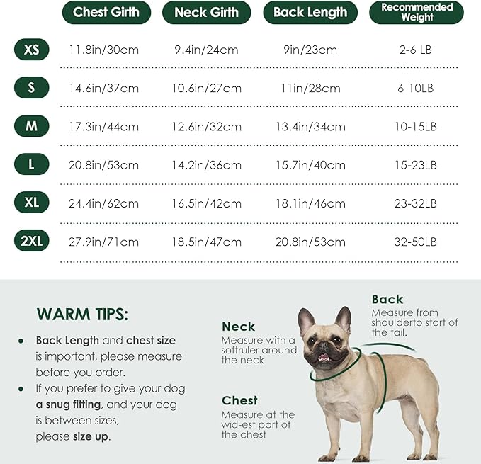 KOESON XXL Dog Sweater for Large Dogs, Extra Large Dog Christmas Sweater, Thick Warm Xmas Sweaters for Big Dogs, Pet Winter Apparel for Labrador, Golden Retriever, Doberman, Pitbull, Green, XXLarge