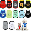 12 Pieces Dog Shirts Pet Printed Clothes with Funny Letters Summer Pet T Shirts Cool Puppy Vest Breathable Dog Outfit Soft Cat Sweatshirt for Chihuahuas Cats Accessories, 12 Styles(Medium)
