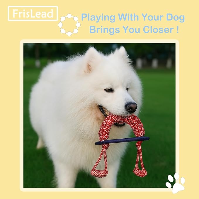 Dog Toys, Tough Rope Toy, Frisbee, Puppy Teething Toys, 2-in-1 Tug of War Rope Flying Disc, Puppy Chew toys for teething, Lick mat for dogs, Interactive, Durable Outdoor Dog toy (Velvet Grey)