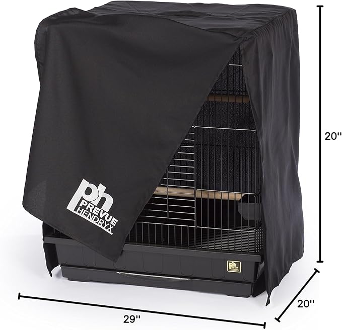 Prevue Hendryx Pet Products Universal Bird Cage Cover, Medium, Black