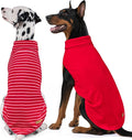 KYEESE 2Pack Dog Sweater Warm Dog Sweaters for Medium Dogs Girl Turtleneck Pet Coat Warm Lightweight Dogs Clothes Soft Pets Fleece Sweater Comfy Sleeveless Doggie Sweatshirt Red,2XL