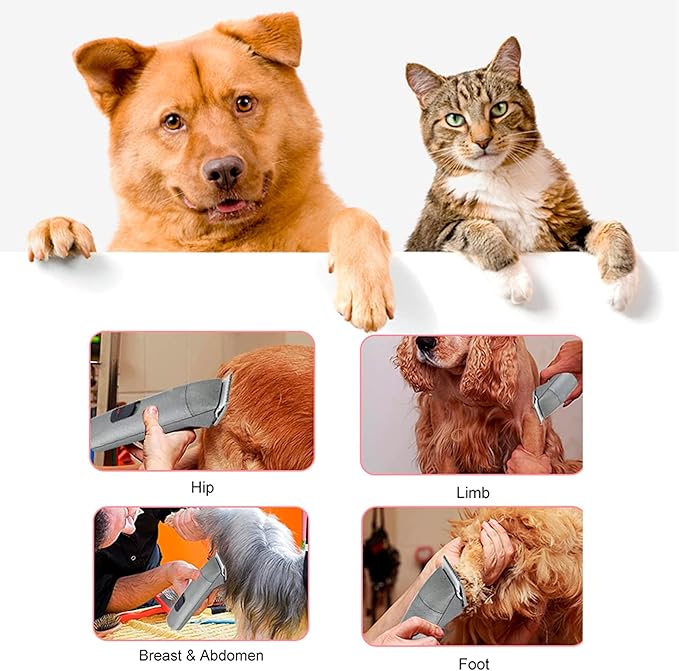 2PC #4FC Clipper Blade Dog Grooming Compatible with Andis Clippers Carbon Infused Steel Detachable Carbon Steel Sharp Edge Also Compatible with Wahl/Oster Dog Clippers