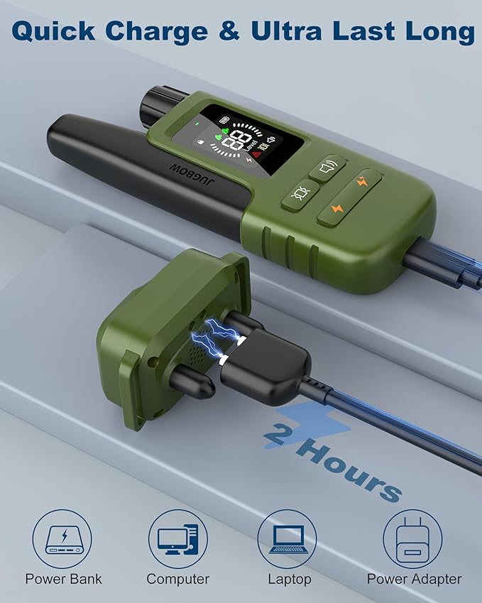 Jugbow Dog Shock Collar - 4200FT Dog Training Collar with Remote Innovative IPX7 Waterproof with 4 Training Modes, Rechargeable E-Collar for All Breeds