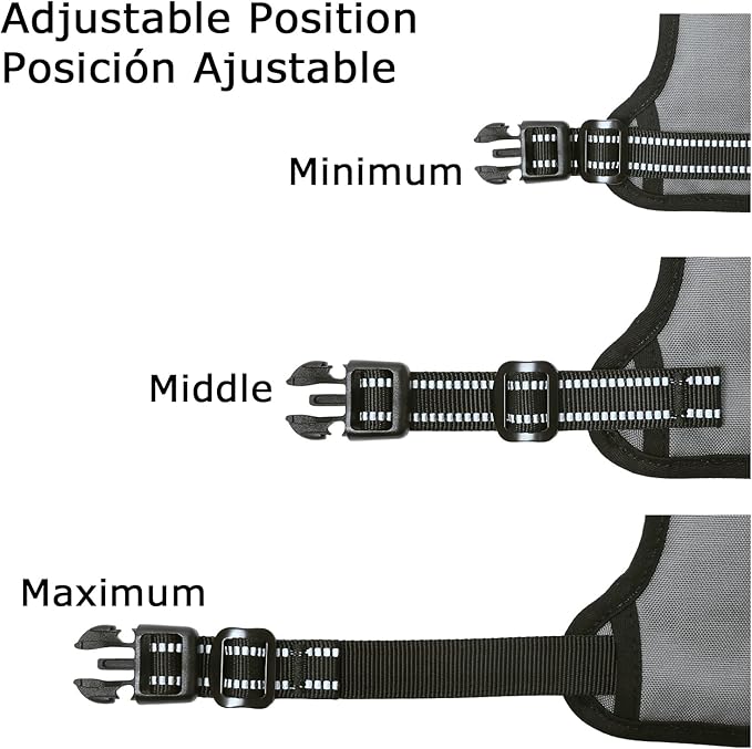 HEELE Dog Harness, No Pull Adjustable Padded Reflective Harness for Small Medium Large Dogs with Handle for Walking Training, Grey, L