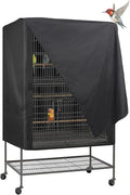 Explore Land Pet Cage Cover - Good Night Enclosure for Bird Critter Cat House to Small Animal Privacy & Comfort (Small, Black)