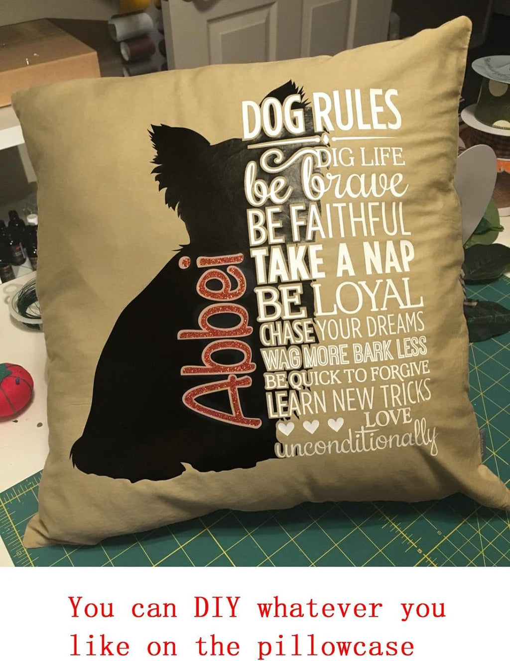 4-Pack 100% Cotton Comfortable Solid Decorative Throw Pillow Case,Thmyo Square Cushion Cover Pillowcase Sublimation Blank Pillow Covers DIY Throw Pillowcase for Sofa Bedroom(20x20 inch/ 50x50cm,Khaki)