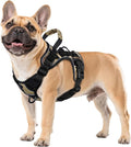 WINGOIN Tactical Dog Harness for Small Dogs, Heavy Duty No Pull Harness with Handle, Adjustable Reflective Military K9 Service Pet Vest for French Bulldog, Pug, Walking, Hunting, Camo (S)