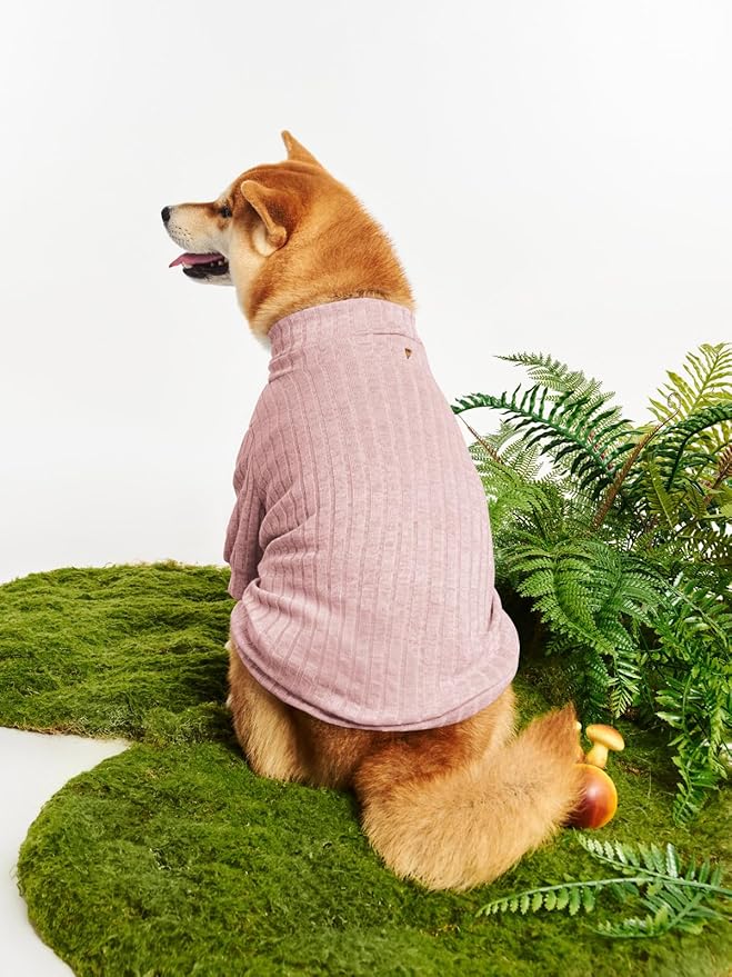 Dog Turtleneck Knitted Shirt Stretchy Pullover Sweater Winter Warm Puppy Clothes for Small Medium Dogs