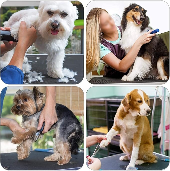 Dog Pet Grooming Table for Large Dogs Adjustable Height Heavy Duty Professional Portable Trimming Table with Arm/Noose/Mesh Tray, Maximum Capacity Up to 330 LBS, 42''/Black