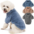Dog Sweater, 3 Pack Dog Sweaters for Small Dogs, Dog Clothes for Small Dogs Girl Boy, Ultra Soft and Warm Puppy Sweater Dog Coat for Winter Christmas (X-Large, Blue+Lt Coffee+Dark Grey)