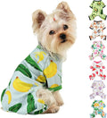 Dog Clothes for Small Dogs Boy Girl, Dog Pajamas Tiny Chihuahua Yorkie Spring Summer Shirt, Cute Puppy Outfit Pjs Jumpsuit Cat Onesie Apparel Pet Clothes