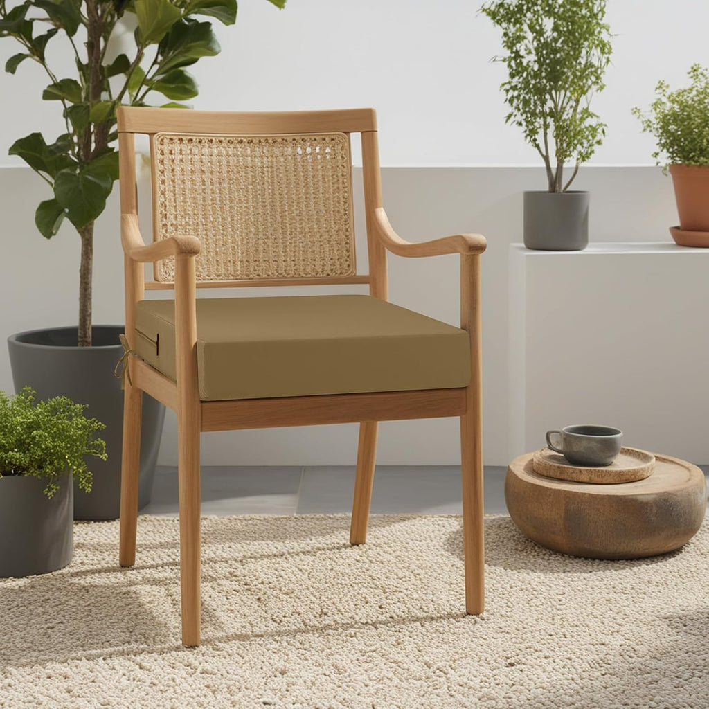 idee-home Outdoor Cushions for Patio Furniture, Outdoor Seat Cushion, Waterproof Couch Hampton Bay Deep Seat Replacement Chair Cushions for Garden Lawn Backyard Deck, 22 x 22