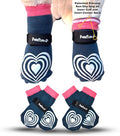 Medical Therapeutic Double Sided Non-Slip Cotton Dog Socks | PawFlex Comfy Pawz Silicone Grip on Inner Cuff No Twisting or Sliding Off | Senior & Disabled Dog Traction Control |Pet Paw Protection
