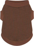 Cozy and Functional Dog Shirts for Small Puppies: Stretchable Brown Attire with Easy-On Design, Ideal for Chihuahuas and Yorkies - Enhance Comfort and Playfulness on Chill Days X-Large