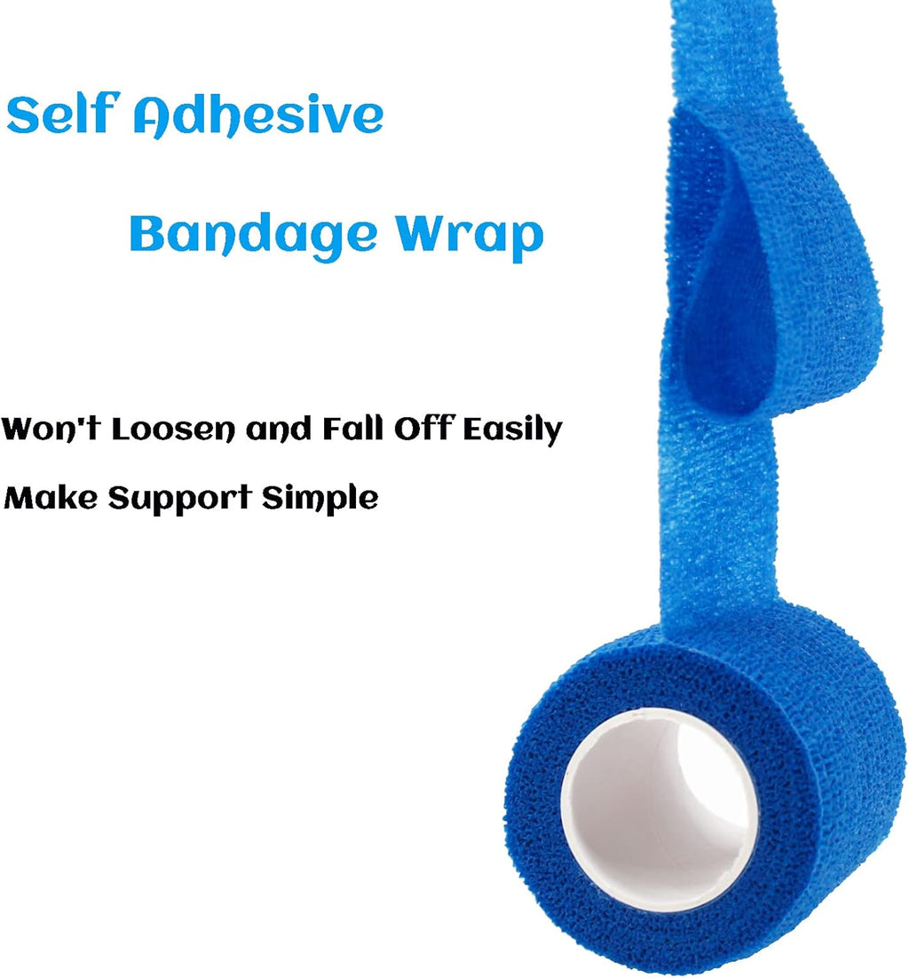 36 Rolls Elastic Self Adhesive Bandage Wrap 2 Inch, Breathable Non Woven Cohesive Bandage, Vet Wrap for Dogs, Ankle Sprains Swelling Medical First Aid Tape, Sports Athletic Tape Color