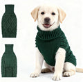 Medium/Large Dog Sweater, Warm Comfy Stretch Dog Winter Coat w/Sleeves & High Neck, Premium Dog Clothes for Labrador-Best for Holidays, Daily Walks XL Green