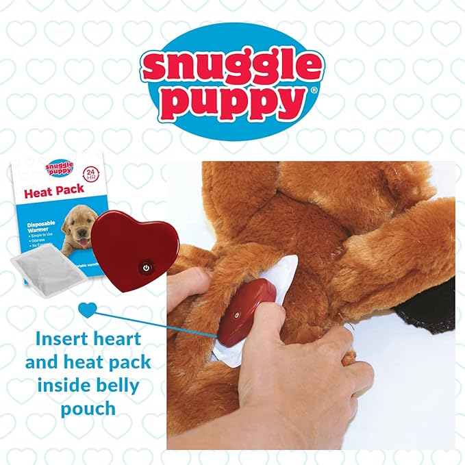 Original Snuggle Puppy Toys - Heartbeat Puppy for Dogs - Pet Anxiety Relief and Calming Aid - Comfort Dog Toys for Behavioral Training