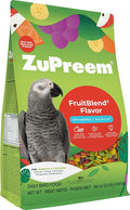 ZuPreem FruitBlend Bird Pellets, Daily Bird Food for Parrot, Conure, Caique, African Grey, Eclectus, Small Cockatoo, Core Nutrition for Medium Large Birds, Parrot Food (ML, 3.5 lbs)