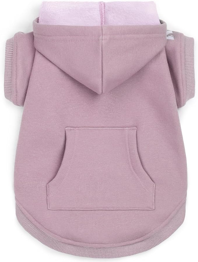 Koneseve Dog Hoodie & Cat Sweater, Warm Fleece Hooded Sweatshirt with Pocket for Small to Large Pets, Cozy Winter Outfit, Purple, 3XL