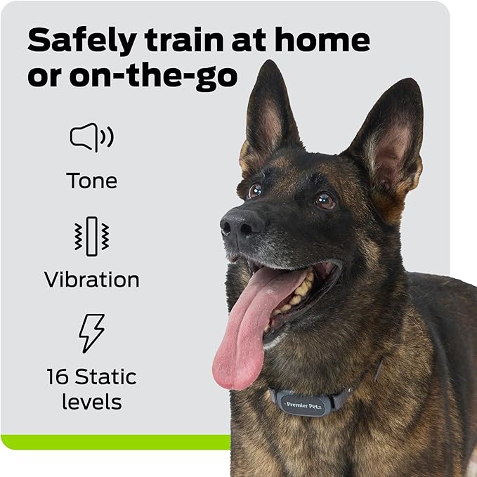 Dog Static Collar - 1000ft Dog Training Collar with Remote Dogs - Rechargeable Waterproof with 3 Training Modes - Tone Vibration & 16 Levels of Safe Static