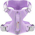 BARKBAY Dog Harness No Pull with ID Tag Pocket - Heavy Duty, Reflective, Easy Control for Large Dogs(Violet Purple,XL)
