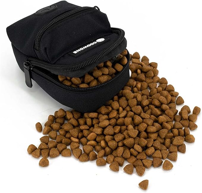 Dog Treat Pouch Dog Poop Bag Holder for Leashes, Pets Snack Container With Inner Small Bag, Puppy Supplies Perfect for Training and Walking - Hands Free Dog Waste Bag Dispenser -Dog Travel Accessories