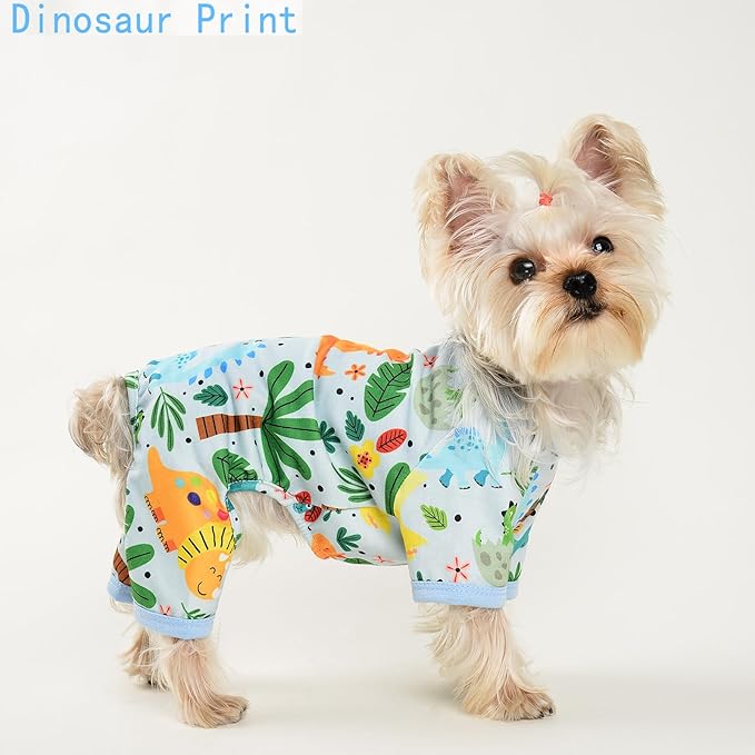 Dog Clothes for Small Dogs Boy Girl, Dog Pajamas Tiny Chihuahua Yorkie Spring Summer Shirt, Cute Puppy Outfit Pjs Jumpsuit Cat Onesie Apparel Pet Clothes