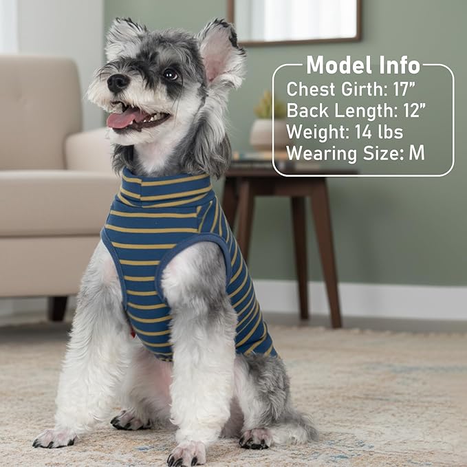 KYEESE 2Pack Dog Sweater Pullover Pet Sweatshirt Stretchy Dogs Clothes Soft Dachshund Clothes Warm Doggie Coats Turtleneck Small Pets Sweaters Dog Sweaters for Small Dogs Male