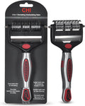 CHI for Dogs 2-in-1 Dematting and Deshedding Rake - Dual-Head Grooming Tool for Mats and Knots - Flip-Out Fine Rake for Smoothing Coats - Large Blade for Thick Fur - Dog Detangler Comb