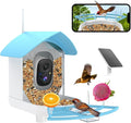 Bird Feeder with Camera, Smart AI Bird Breed Recognition,Birds Motion Detection with Real Time Notice, Solar Powered Auto Capture Bird Watching WiFi Camera,Gifts for Birdlover,Family,SkyBlue