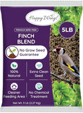 Finch Blend Bird Food - Mix of Sunflower Hearts/Kernels and Nyjer, 5 Pounds - No Grow Seed - For Wild Birds