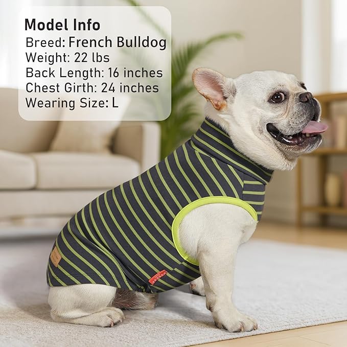 KYEESE 2Pack Dog Sweater Stretchy Dogs Clothes Soft Dachshund Clothes Warm Pet Coats Dog Sweaters for Small Dogs Male Turtleneck Small Pet Sweaters Pullover Pets Sweatshirt